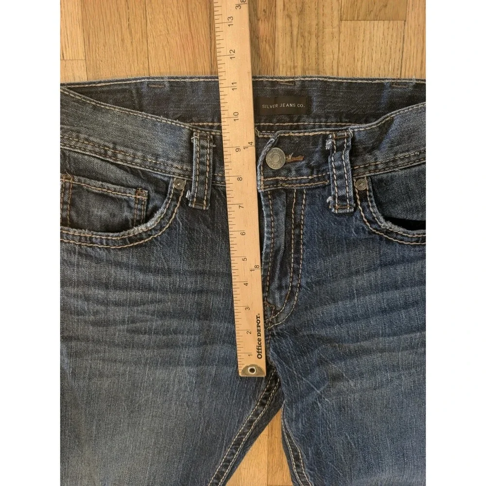 Silver ZAC Straight Leg Jeans Men's 32x32 (32x31) Blue Denim Y2K Style Straight
